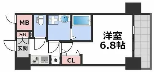 ルーエ本町【3階】の間取り