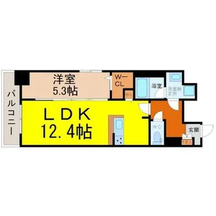 パークゲート栄白川【6階】の間取り