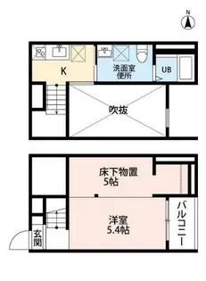 フェリス荒子【2階】の間取り