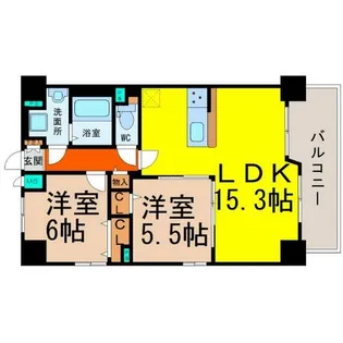 CasaDiMare(カーサジマーレ)【9階】の間取り