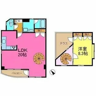 ローズガーデン楠元【4階】の間取り