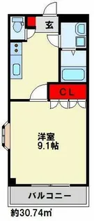 アムールコスモス【2階】の間取り