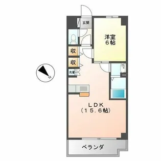 ニッセイディーセント金山【8階】の間取り