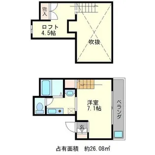 カレラ・デ・エステ【1階】の間取り