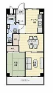 北野田大発マンション【4階】の間取り