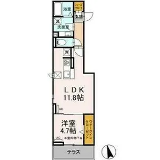 セリシアージュX【3階】の間取り