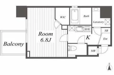 SOAR城東蒲生【2階】の間取り