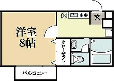 GIハイツグリーン【1階】の間取り