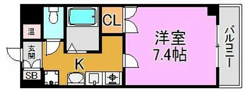 パークモダン高井田【6階】の間取り
