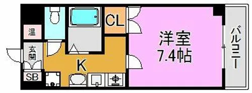 パークモダン高井田【6階】の間取り