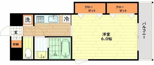 アクアプレイス梅田Ⅲ【7階】の間取り