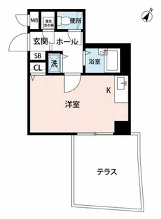 じゅうグランドモア渡辺通南Ⅱ【1階】の間取り