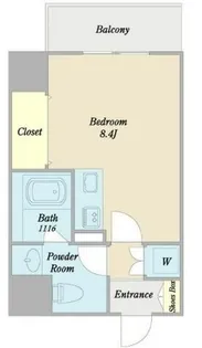 プリヴィアーレ金山【403号室】の間取り