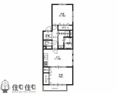 日之出丸太コーポⅠ【101号室】の間取り