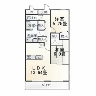 シャルマン平成【2階】の間取り