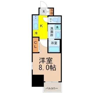 エステムコート名古屋今池アーバンゲート【4階】の間取り