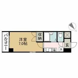 リバティハイツ白鳥【4階】の間取り