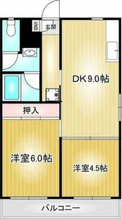 関谷ハイツ【2階】の間取り