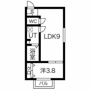 BELLE ROSE港北【1階】の間取り