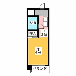 1Rの間取り画像