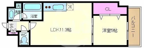 きーとすはうす【4階】の間取り