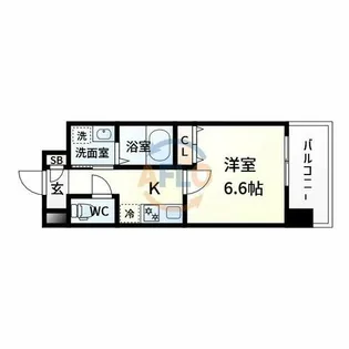 リバーヒルズ新大阪【8階】の間取り