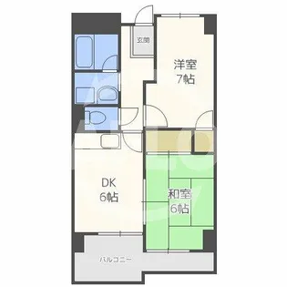 メゾンエルミタージュ【9階】の間取り