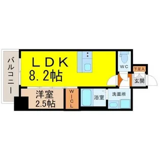 メイクスWアート金山ウエスト【9階】の間取り