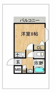 ロイヤルハイツ大橋【4階】の間取り