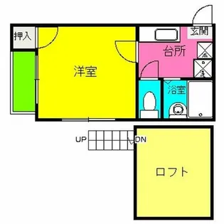 ハピネス博多【1階】の間取り
