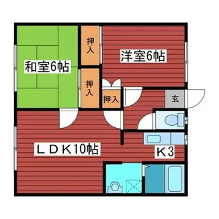 アソートハウス【102号室】の間取り