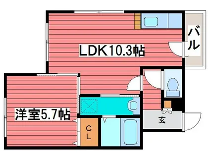 メゾンブレイニー【505号室】の間取り