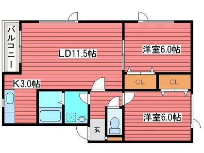 プラトウ【103号室】の間取り