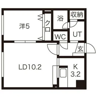 コートS&R【307号室】の間取り