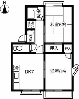 メゾンカルダンB【101号室】の間取り