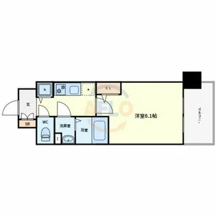 エスリード大阪平野プライム【2階】の間取り