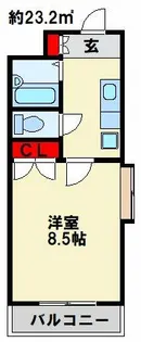 ウインズ浅香【3階】の間取り