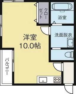アルブル箱崎南【101号室】の間取り