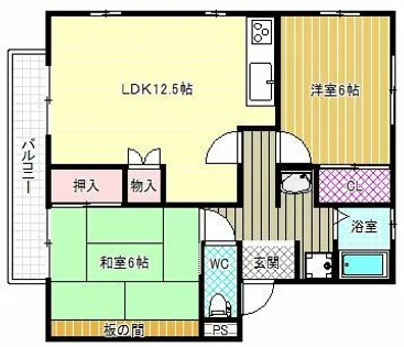 グランシャリオ【2階】の間取り