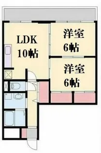 コーポあまの【4階】の間取り