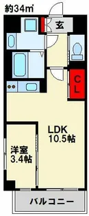 仮称)若富士町マンション【2階】の間取り