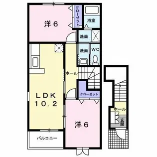 ハーモヴィラ【2階】の間取り