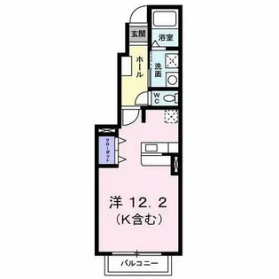 サンレミ葛原A【1階】の間取り