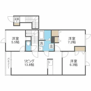 エコビレッジI【202号室】の間取り