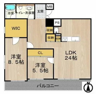 グラスホッパー【12階】の間取り