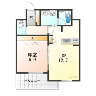 プランドール大宮【2階】の間取り