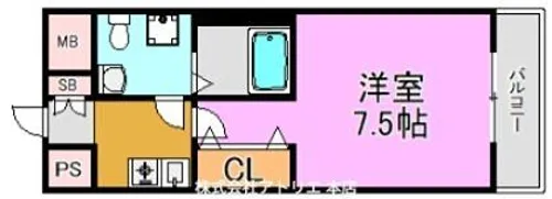 プラディオ徳庵セレニテ【6階】の間取り