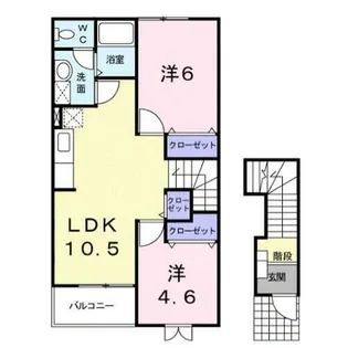 ドゥー プラトー【2階】の間取り