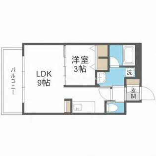 アーバンフラッツ西中島【11階】の間取り