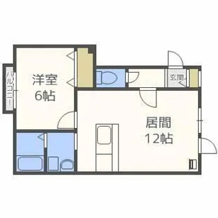 ヴィヴァーチェ【203号室】の間取り